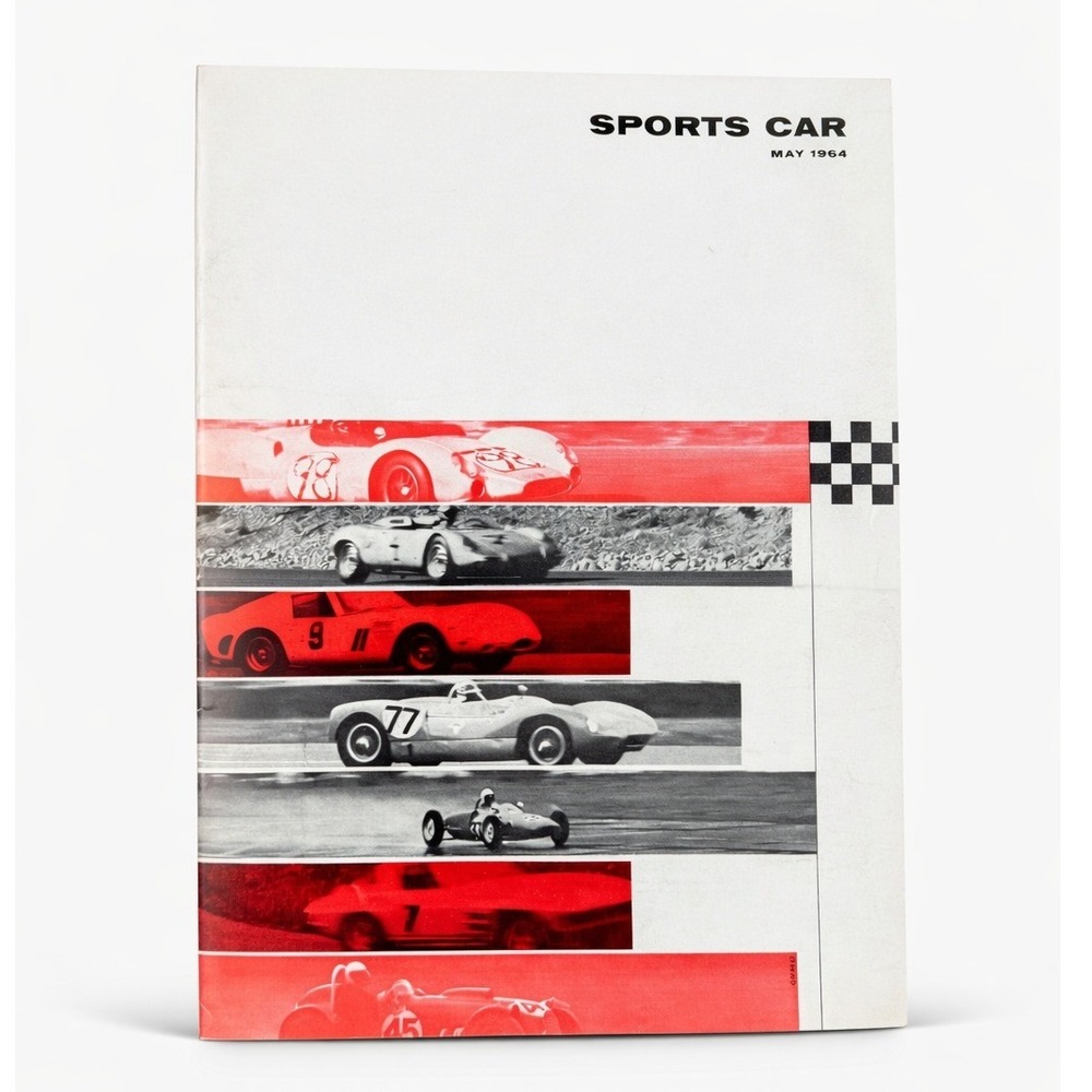 Vintage May 1964 Sports Car Magazine SCCA Racing Corvette Sting Ray Shelby Cobra